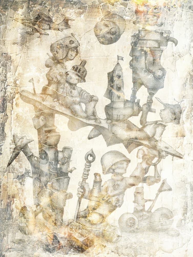 Whimsical Steampunk Adventure by Rafal Kulik — canvas wall art