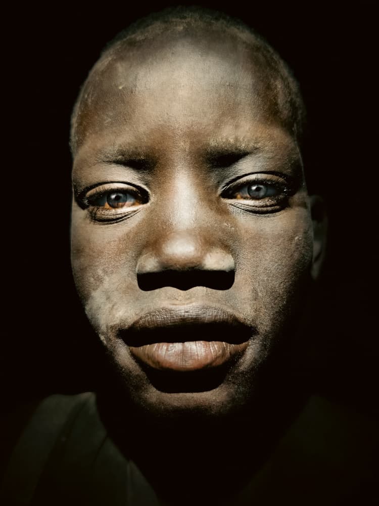 Boy with Striking Eyes by Svetlin Yosifov — canvas wall art