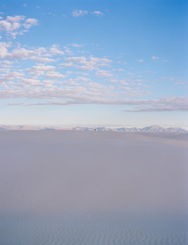 Lone Figure White Sands by Bethany Young — canvas wall art