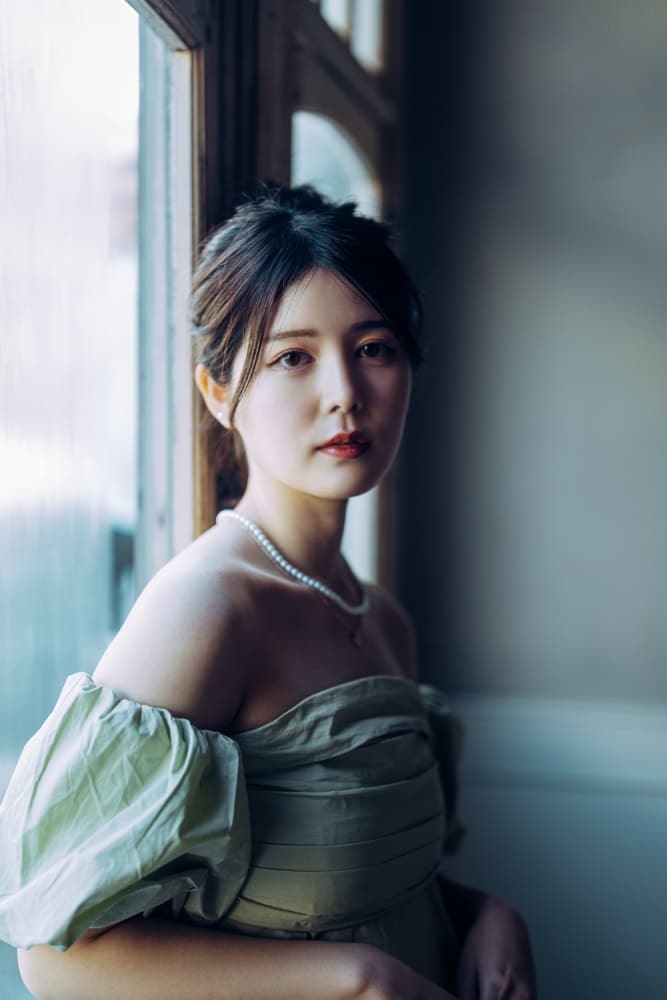 Elegant Woman By Window by Yuzo Fujii — canvas wall art