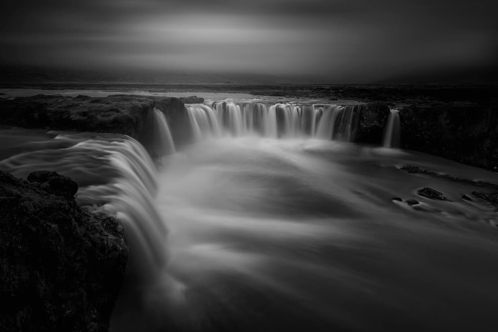 Dramatic Waterfall Flow by Larry Deng APA — canvas wall art