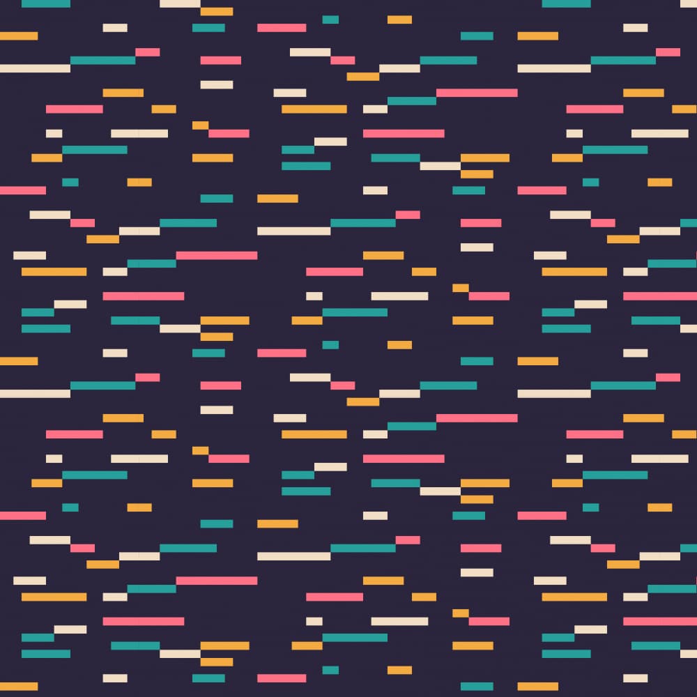 Colorful Digital Lines by Florent Bodart — canvas wall art