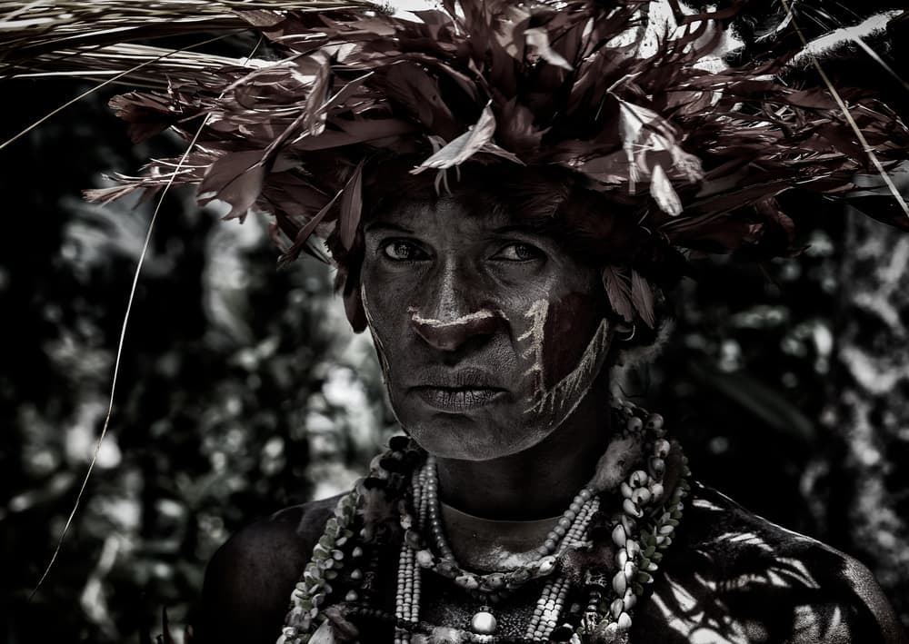 Adorned Tribal Man by Joxe Inazio Kuesta Garmendia — canvas wall art