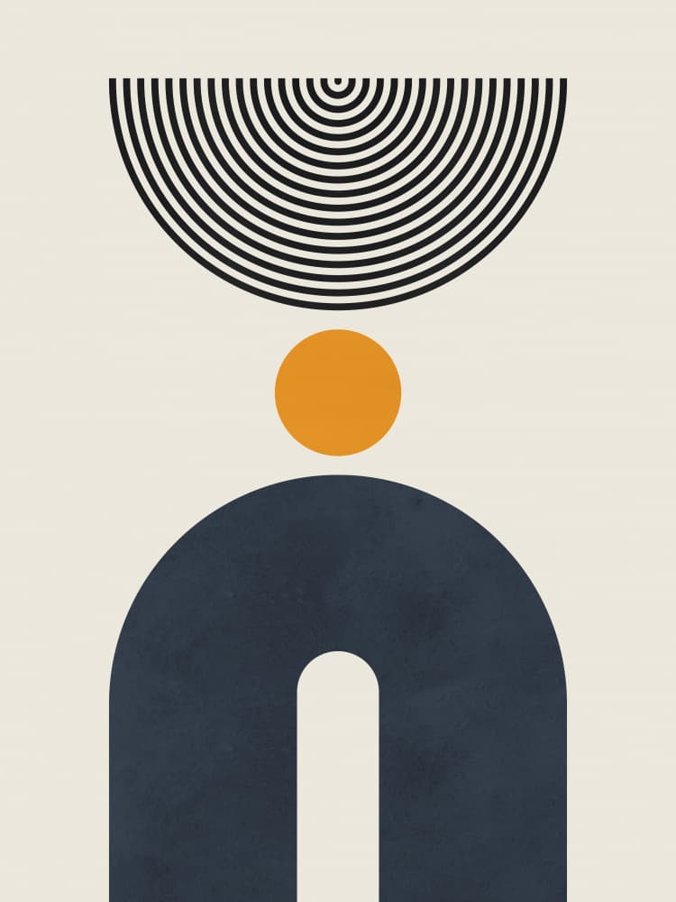 Modern Geometric Balance by Vitor Costa — canvas wall art