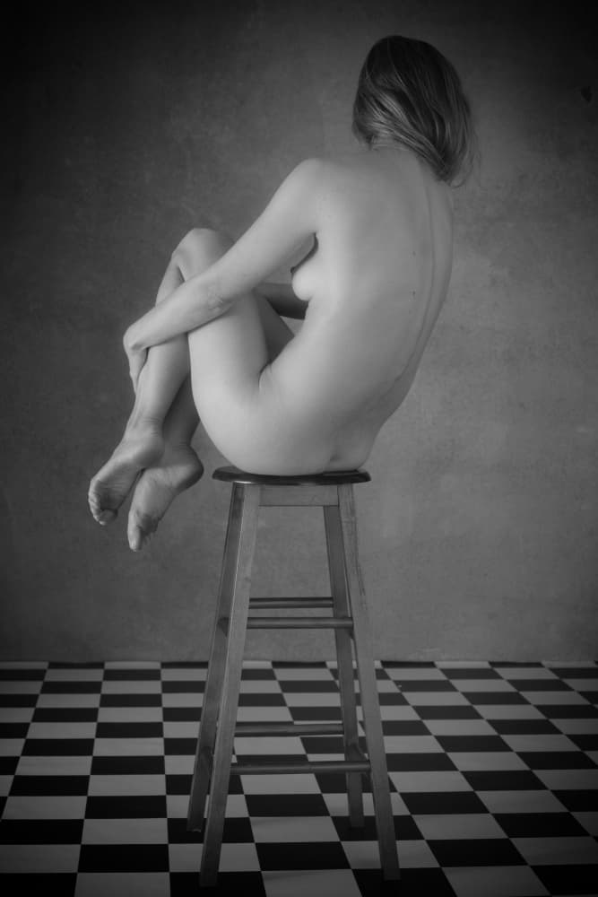 Graceful Nude Study by Mel Brackstone — canvas wall art
