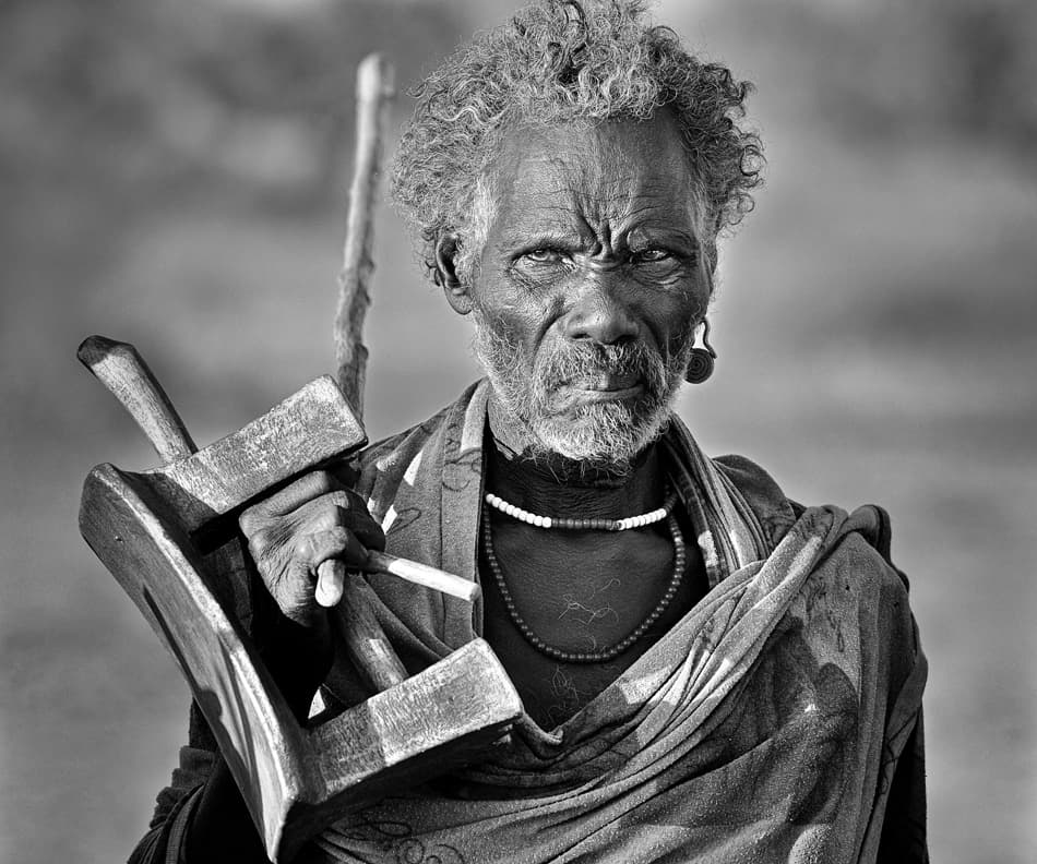 Intense African Elder by Izidor Gasperlin — canvas wall art