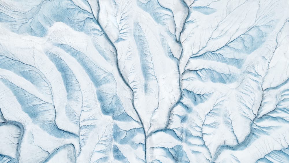 Blue River Networks by Mei Xu — canvas wall art