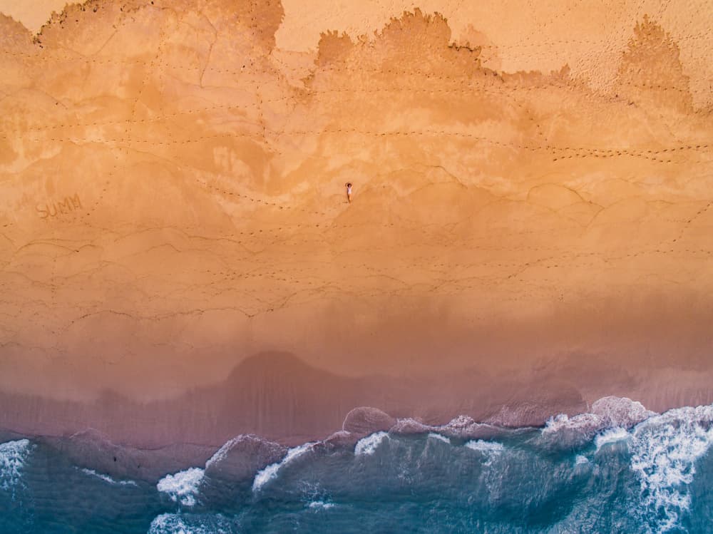 Solitary Beach Calm by Javier Pardina — canvas wall art