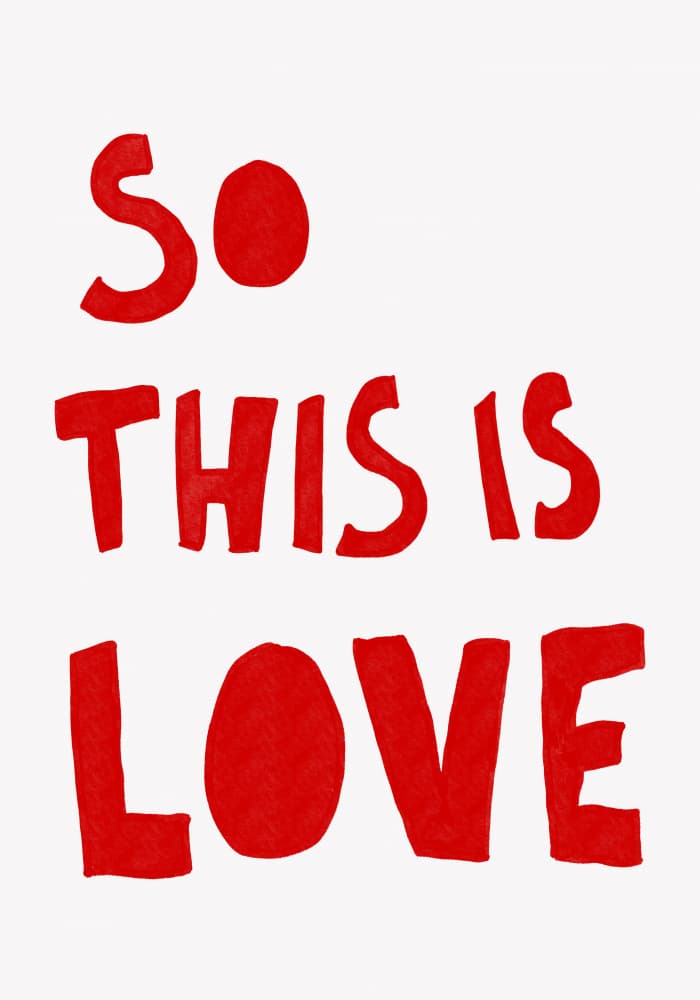 This is Love by Athene Fritsch — canvas wall art
