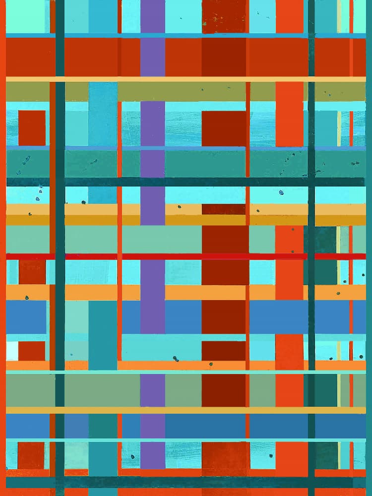 Vibrant Geometric Pattern by Vanessa Ryan — canvas wall art