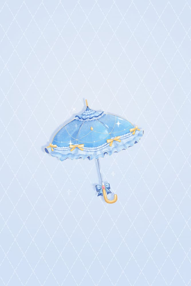 Whimsical Blue Umbrella by Xuan Thai — canvas wall art