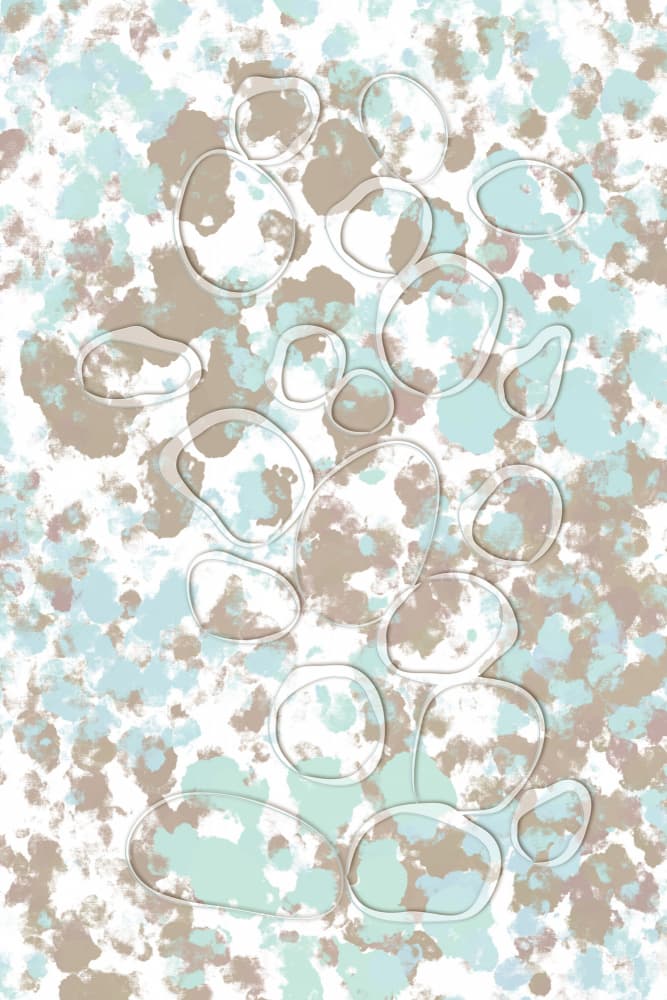 Calm Organic Shapes by Martina — canvas wall art