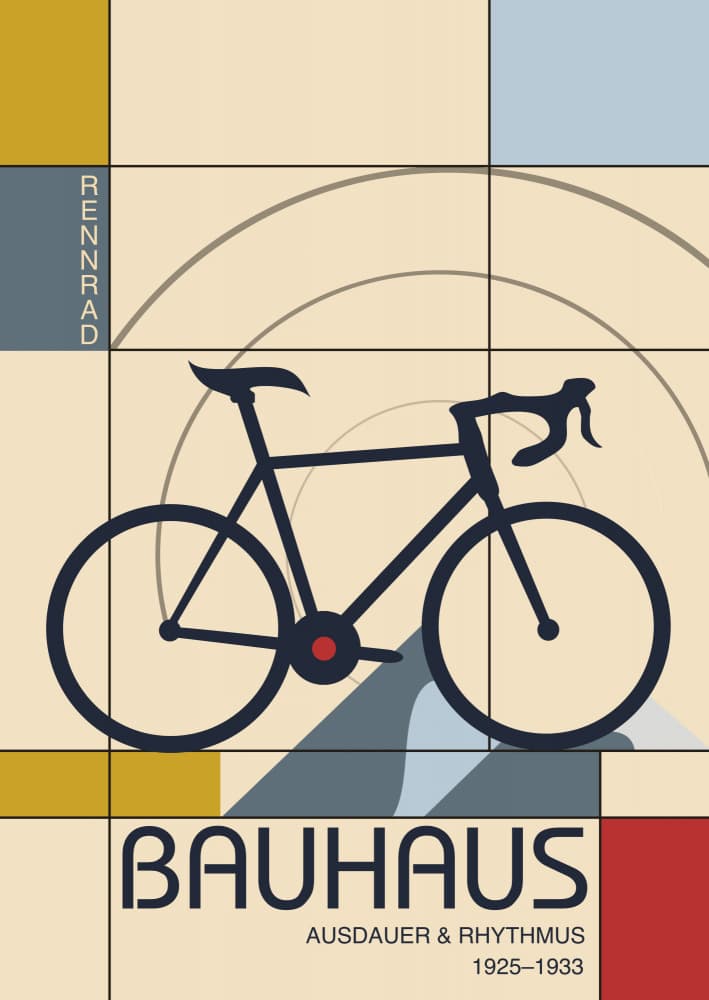 Geometric Racing Bicycle by Fadil Roze — canvas wall art