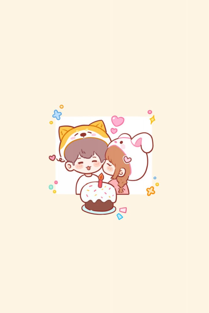 Sweet Birthday Kiss by Xuan Thai — canvas wall art