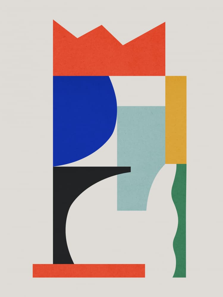 Colorful Geometric Shapes by Vitor Costa — canvas wall art