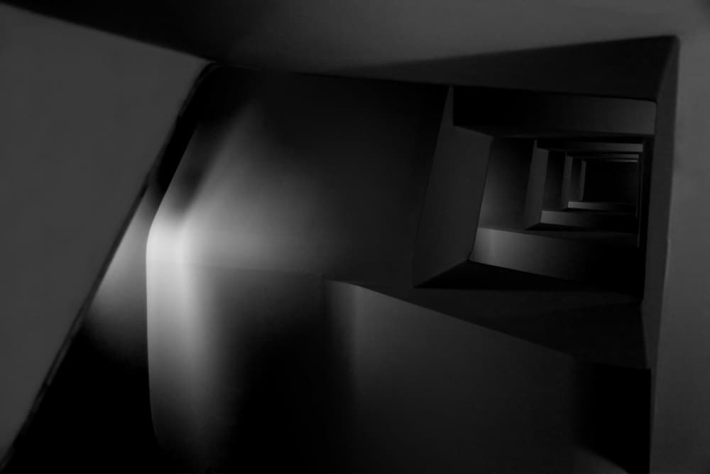 Infinite Dark Stairwell by Koji Tajima — canvas wall art