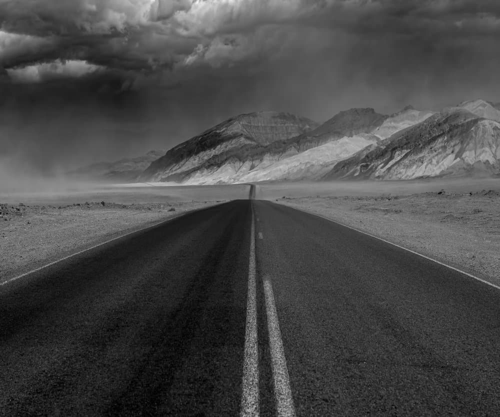 Stormy Desert Road by Rob Darby — canvas wall art