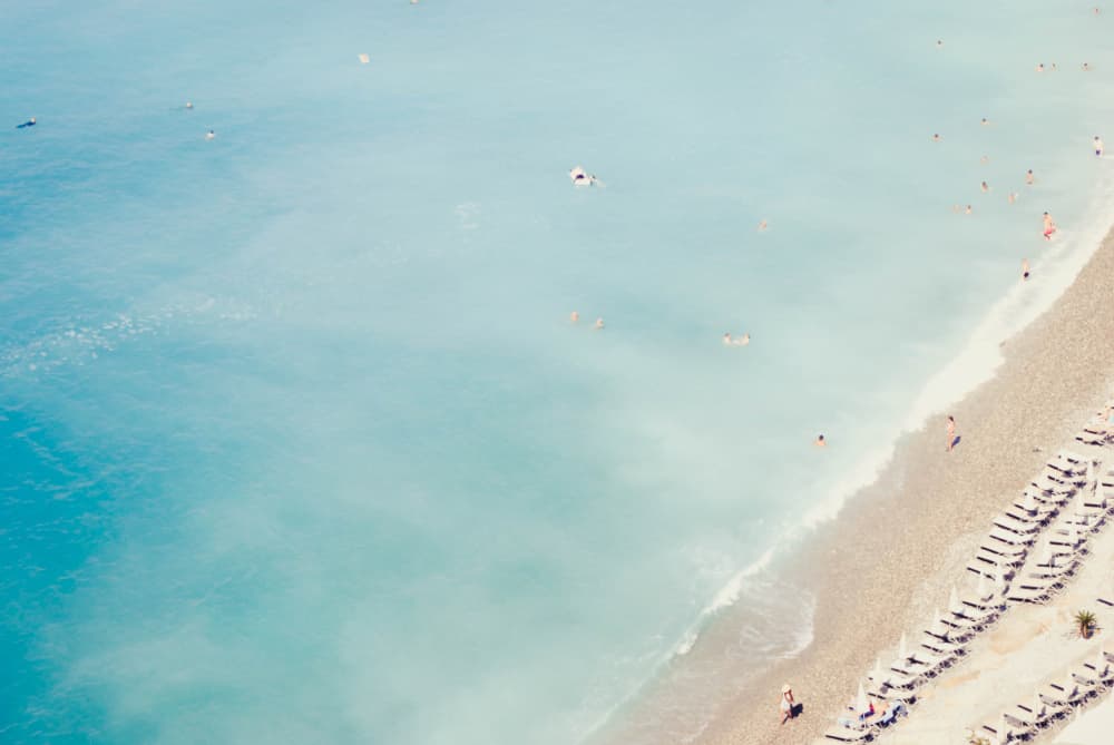 Aerial Summer Beach by Talitha McQueen — canvas wall art