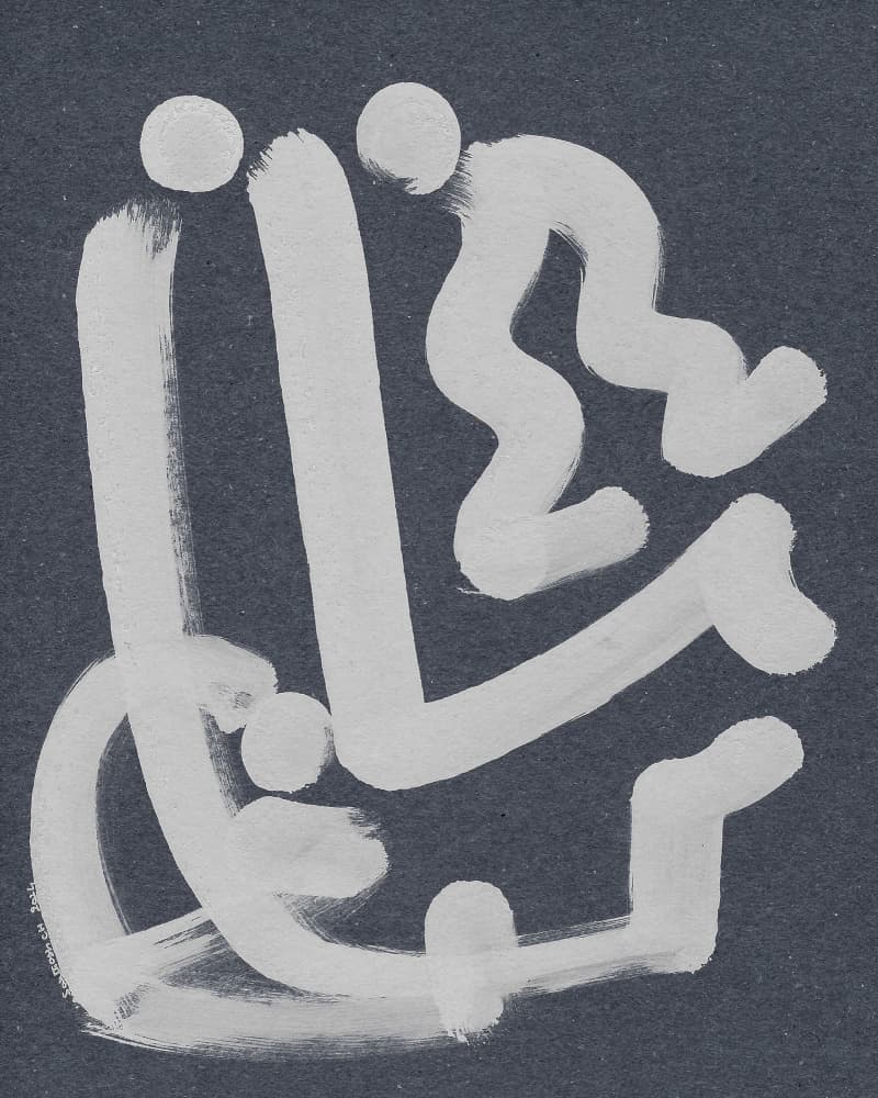 Abstract Family Bond by Santhosh ch — canvas wall art