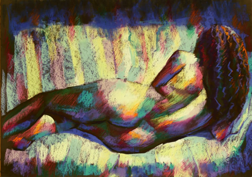 Colorful Sensual Form by Corné Akkers — canvas wall art