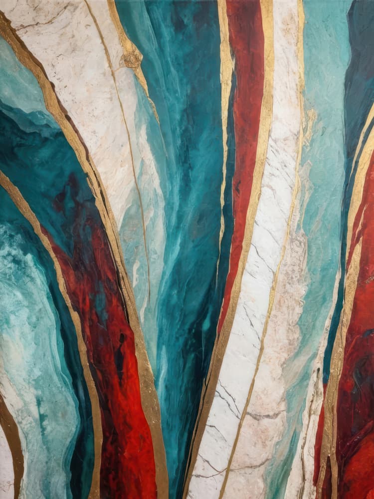 Vibrant Fluid Gold Veins by Alpenglow Workshop — canvas wall art