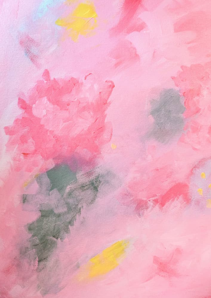 Soft Pink Blooms by Talitha McQueen — canvas wall art