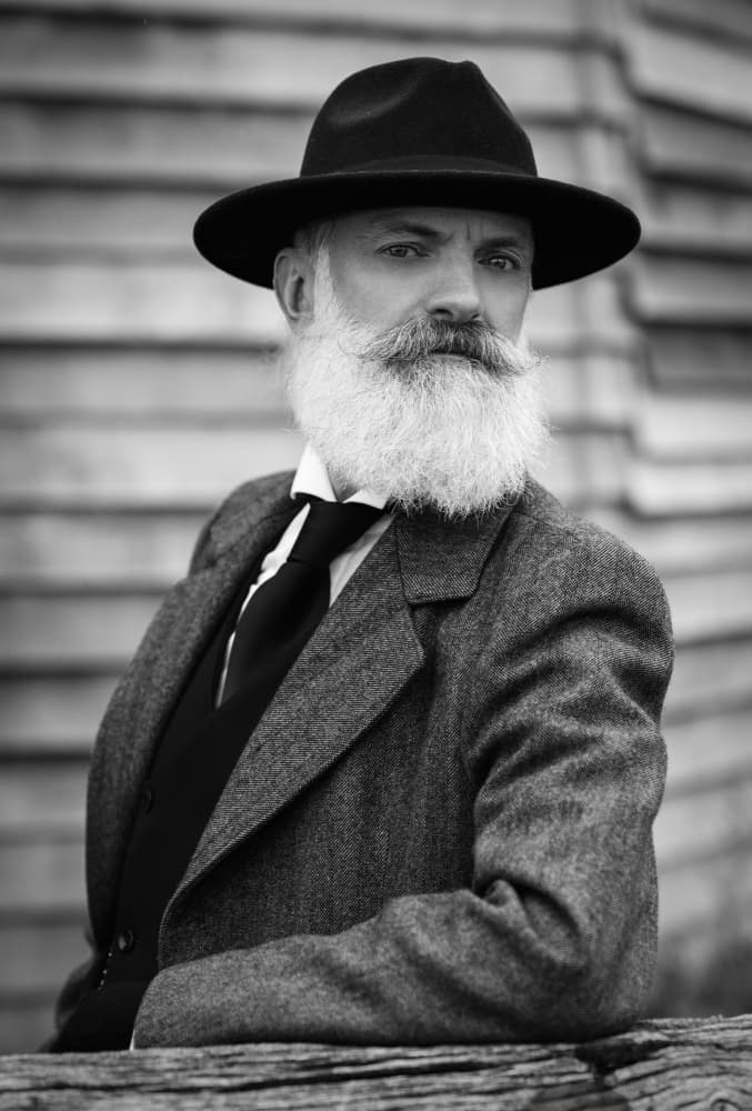 Vintage Gentleman Portrait by Luigi Greco — canvas wall art