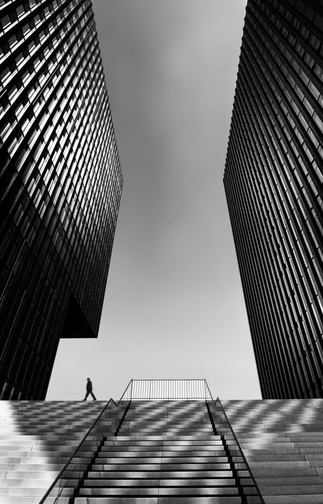 Architectural Stair Climb by Eric Mattheyses — canvas wall art