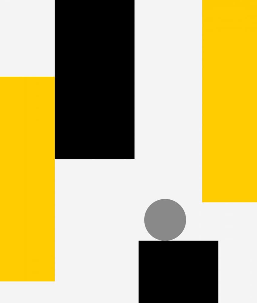 Abstract Geometric Shapes by Vesuvik Designs — canvas wall art