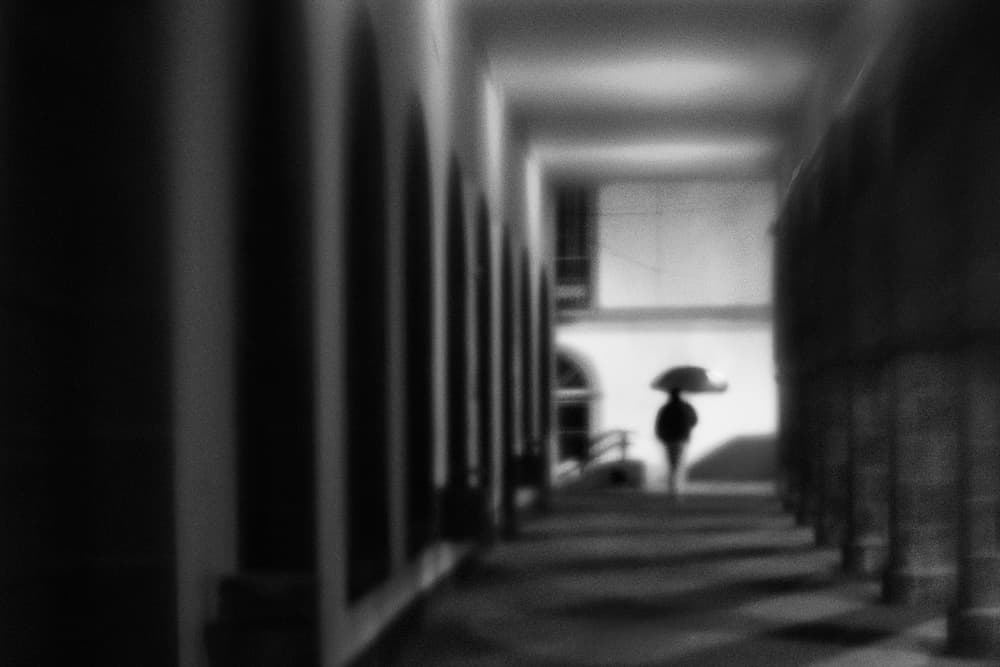 Mysterious Hallway Walk by Paulo Abrantes — canvas wall art