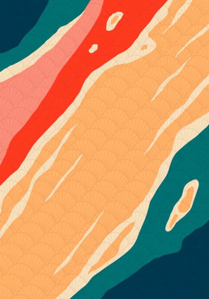 Abstract Organic Waves by Fadil Roze — canvas wall art