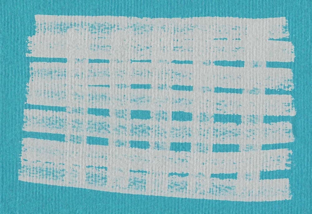 Abstract Teal Weave by Santhosh ch — canvas wall art