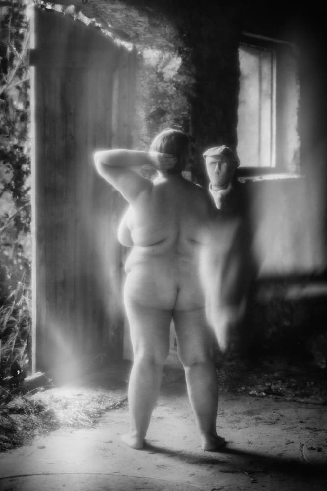 Mysterious Nude Figure by Normunds Kaprano — canvas wall art