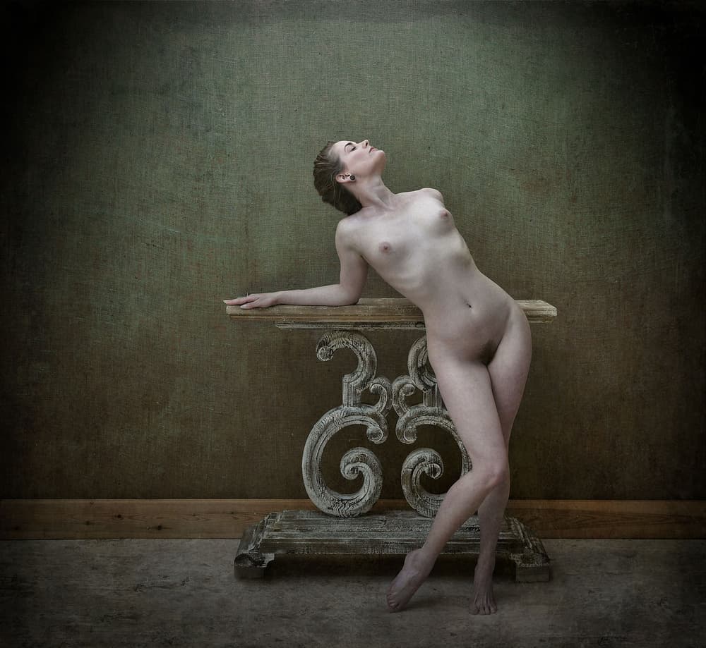 Elegant Nude Pose by kenp — canvas wall art