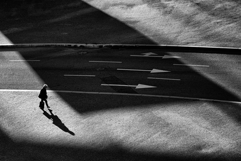Walking Through Shadows by Carlos Costa — canvas wall art