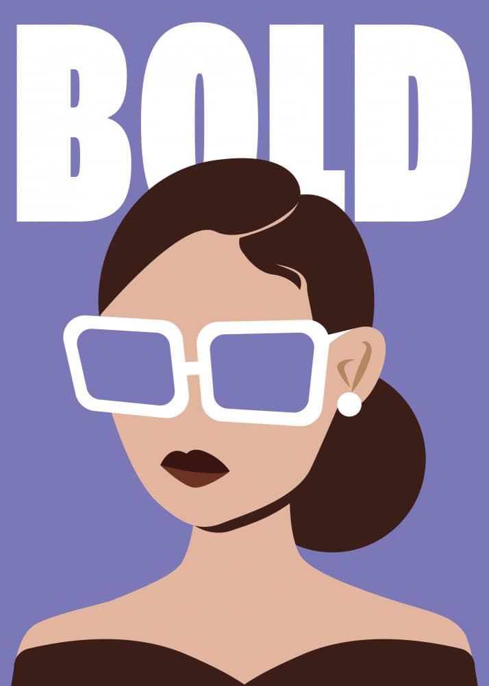 Bold Fashion Portrait by Chantal Jemmott — canvas wall art