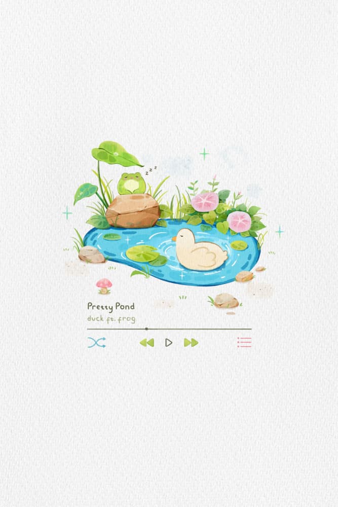 Whimsical Pond Music by Xuan Thai — canvas wall art