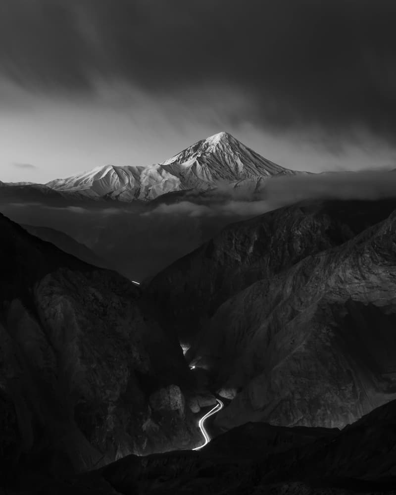 Majestic Mountain Road by Majid Behzad — canvas wall art