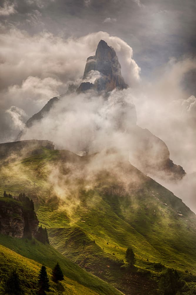 Misty Mountain Majesty by Paolo Bolla — canvas wall art