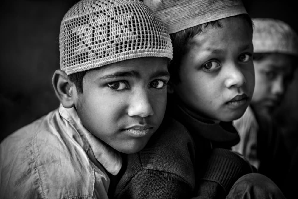 Thoughtful Muslim Boys by Saeed Dhahi — canvas wall art
