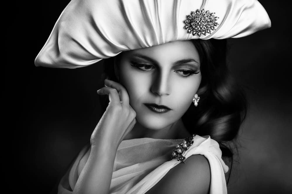 Elegant Hat Glamour by Peppe Tambè — canvas wall art