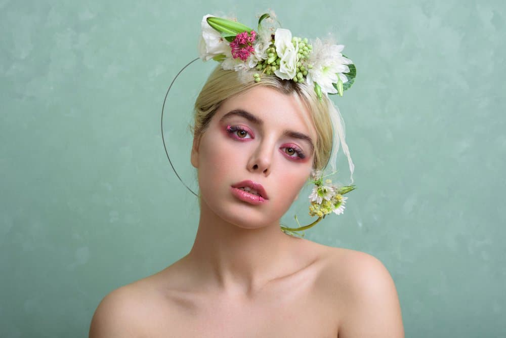 Ethereal Floral Portrait by Peyman Naderi — canvas wall art