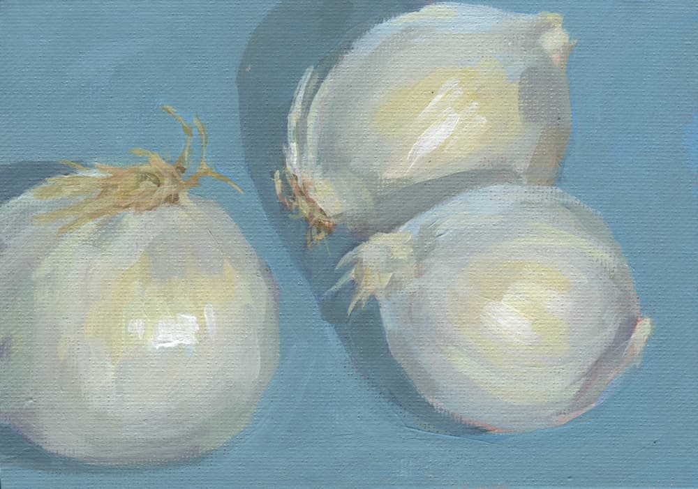 Fresh Garlic Still Life by Carrie Arnold — canvas wall art