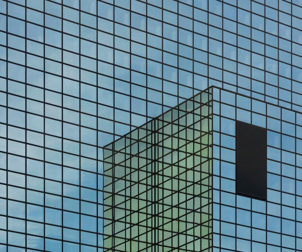 Modern Glass Facade by Greetje van Son — canvas wall art