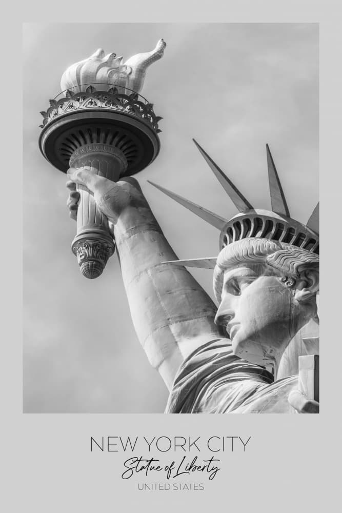 Statue Of Liberty New York by Melanie Viola — canvas wall art