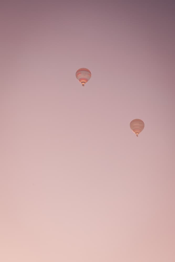 Pink Sky Balloons by Aimee Giles — canvas wall art