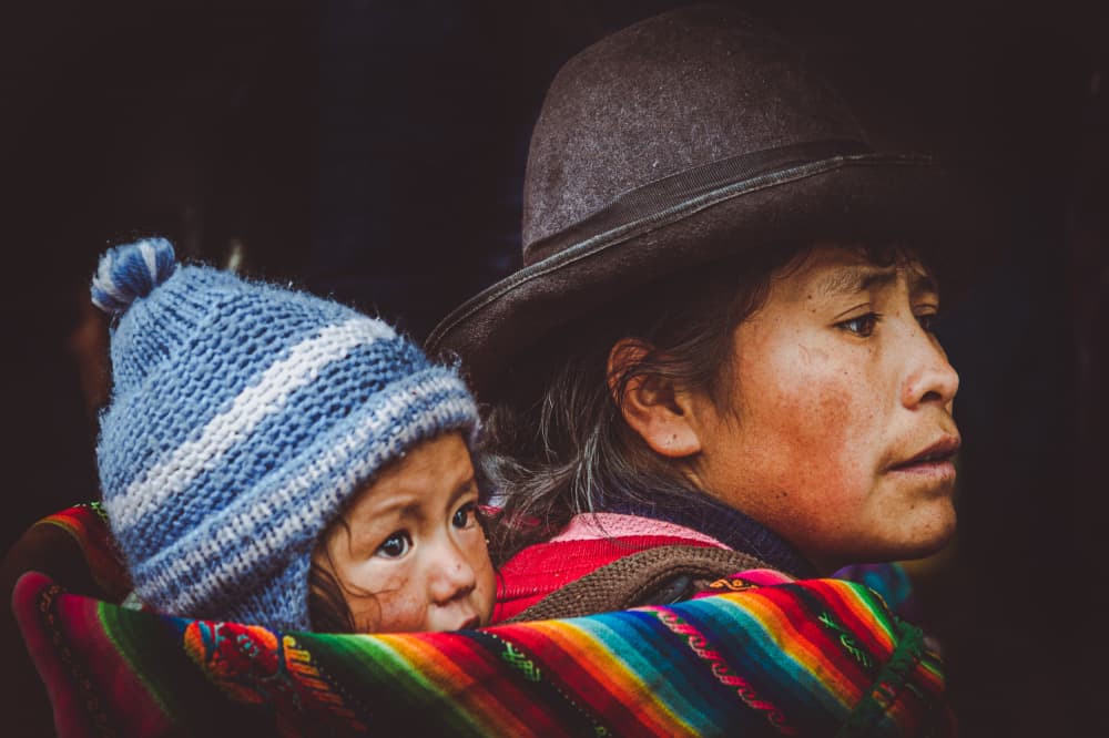 Andean Mother Child by Koji Morishige — canvas wall art