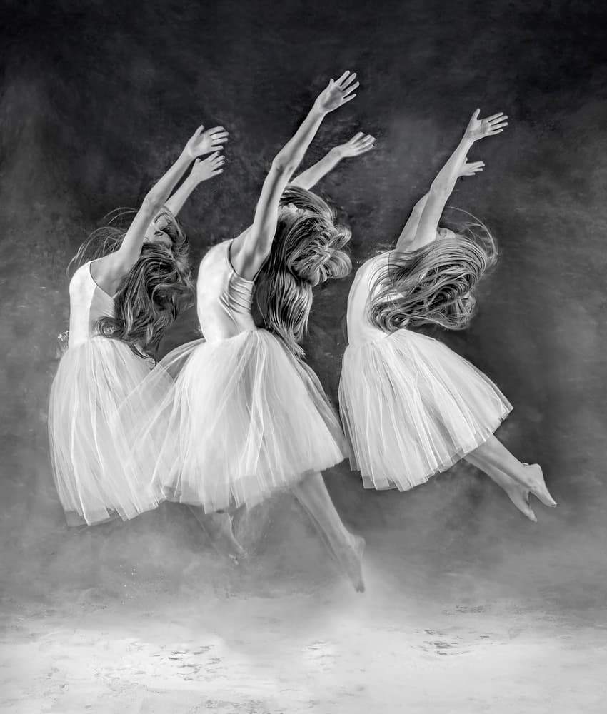 Ethereal Ballet Dancers by Pauline Pentony MA ARPS DPAGB — canvas wall art