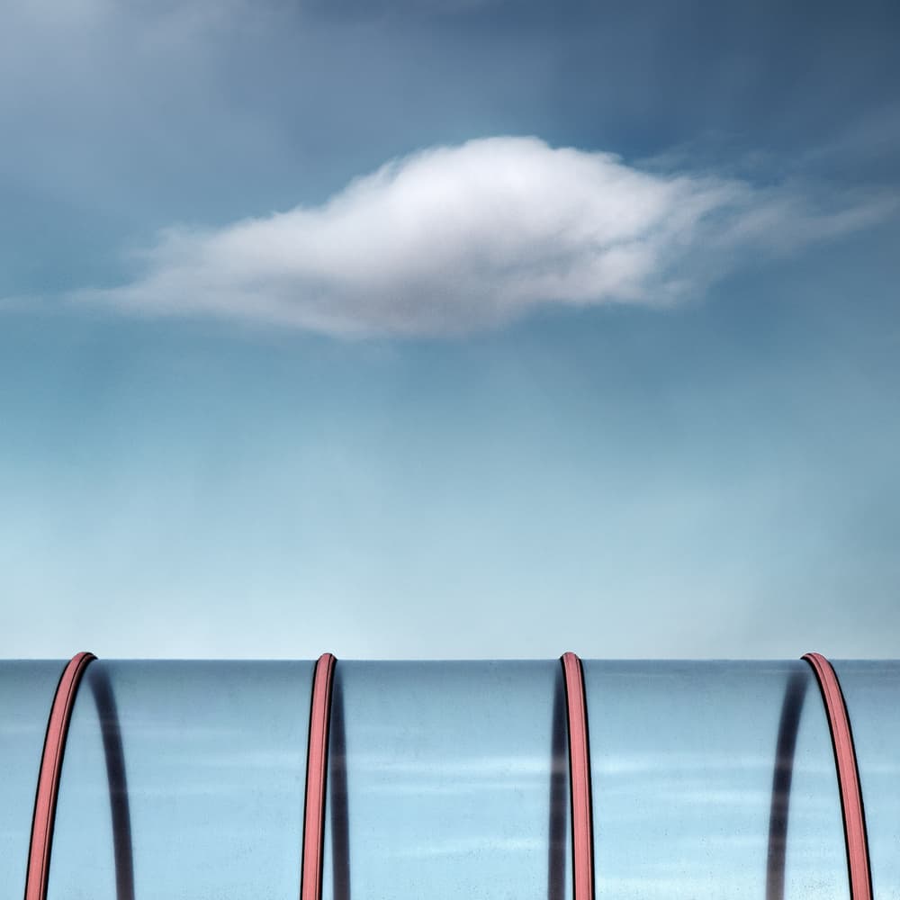 Blue Tunnel Sky by Gilbert Claes — canvas wall art