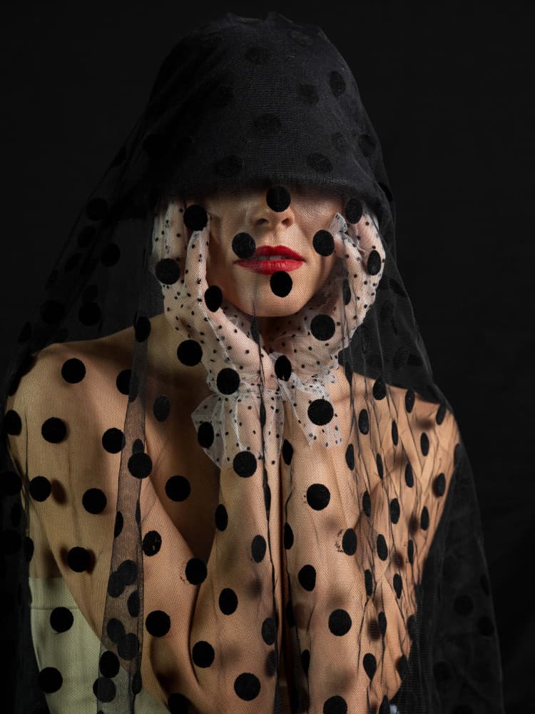 Mysterious Polka Dot Veil by Svetlana Kirzh — canvas wall art